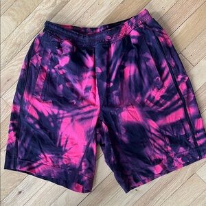 lululemon athletica Pink and Black Athletic Shorts